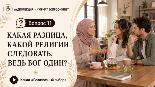 Вопрос 11. Какая разница, какой религии следовать, ведь Бог — Один?