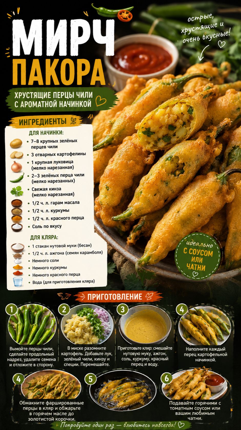 Хрустящие перцы с картофельной начинкой! смотреть онлайн