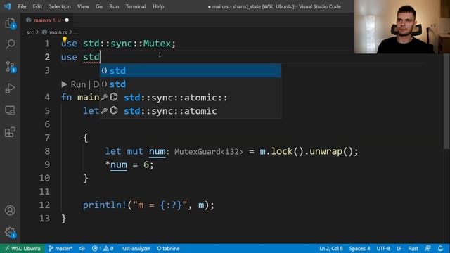 Concurrency In Rust - Sharing State [mupwF9jbVZ4]