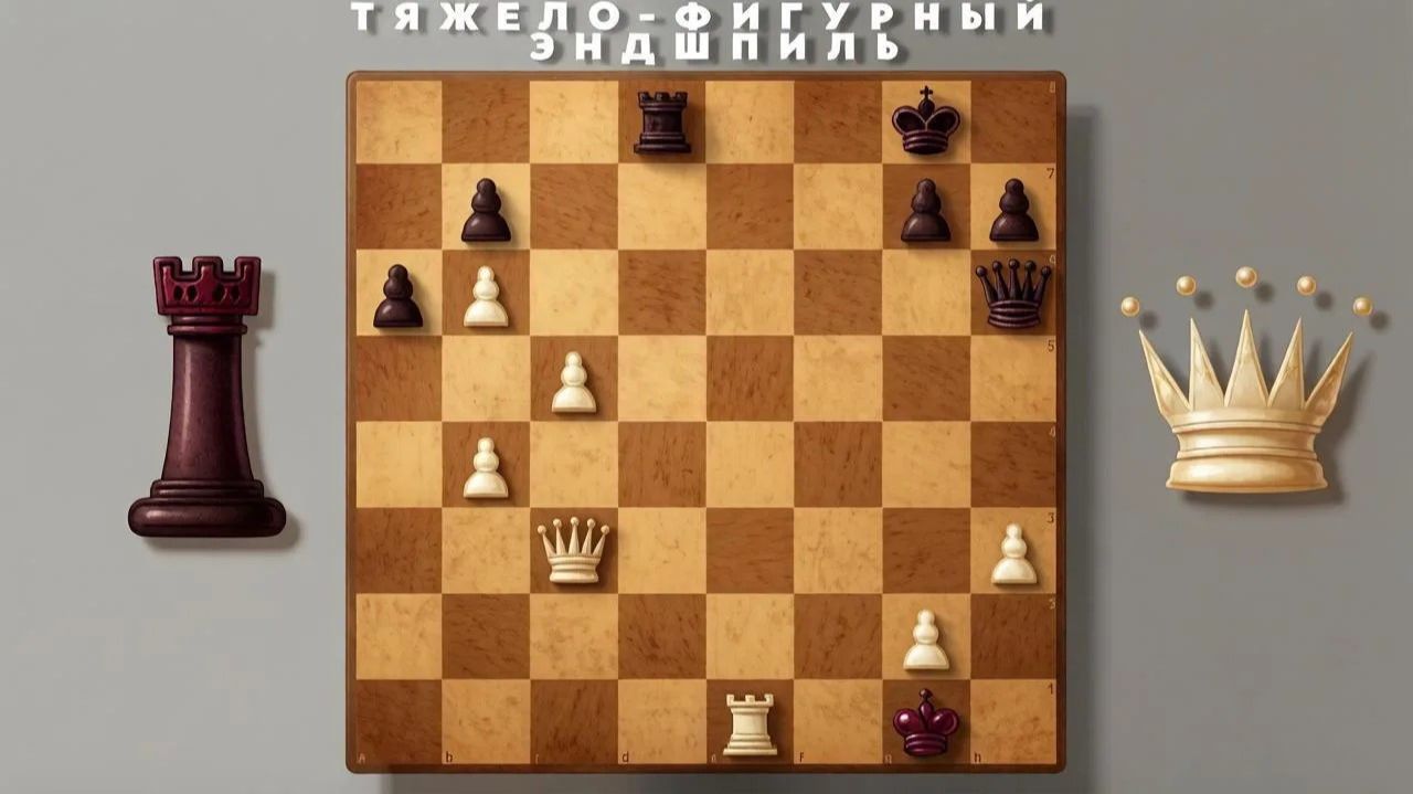 Борьба тяжелых фигур - проходная пешка ч.4