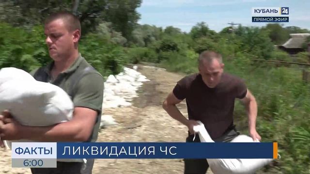 На Кубани в трех муниципалитетах откачивают воду с подтопленных территорий