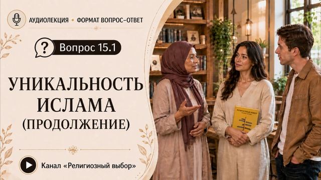 Вопрос 15(1). Что такого уникального в исламе, чтобы я в него поверил? (продолжение ответа)