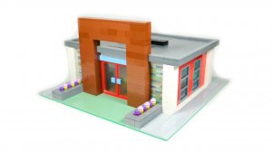 Современный ресторан LEGO Pizza MOC