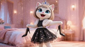 Маленькая принцесса-кошка впервые пробует макияж 😻💄 #AI Cat Story #CatStory #AICat #CuteCats