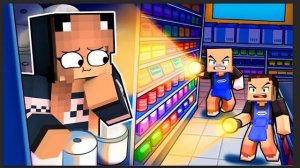 24 ЧАСА В ТОРГОВОМ ЦЕНТРЕ В МАЙНКРАФТ! 2 НУБА И ДЕВУШКА ПРО В MINECRAFT