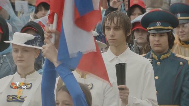 Флаг-шоу и барабанщики студии на III Параде духовых детско-юношеских оркестров, Петропавловка