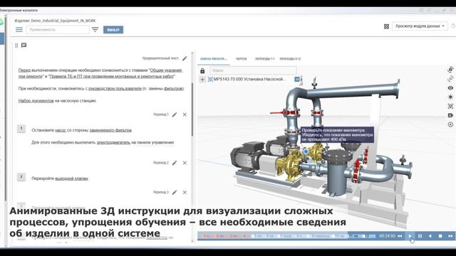 Интерактивные электронные технические руководства для эксплуатации, ремонта и сборки