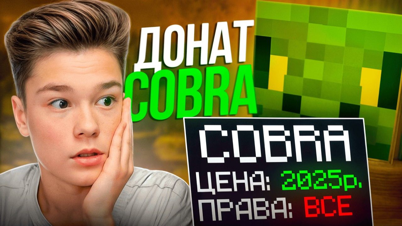 ПРОВЕРКА НОВОГО ДОНАТА КОБРА на ЧЕСТНОСТЬ ReallyWorld в Майнкрафт! смотреть онлайн