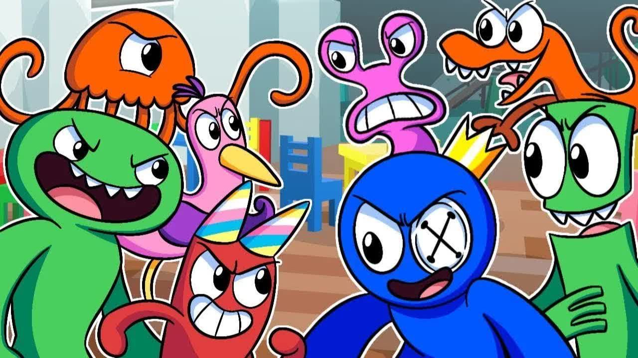 РАДУЖНЫЕ ДРУЗЬЯ В САДУ БАН БАНА!  Garten of Ban BanRainbow Friends - Анимации на русском