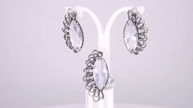 Комплект: Серьги арт.33617310 и Кольцо арт.