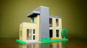 LEGO Современный дом в пустыне MOC