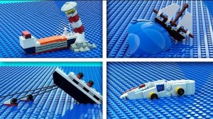 Катастрофы на мини-корабле LEGO Анимация