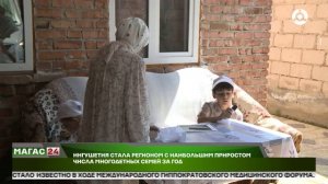 Ингушетия стала регионом с наибольшим приростом числа многодетныхсемей за год