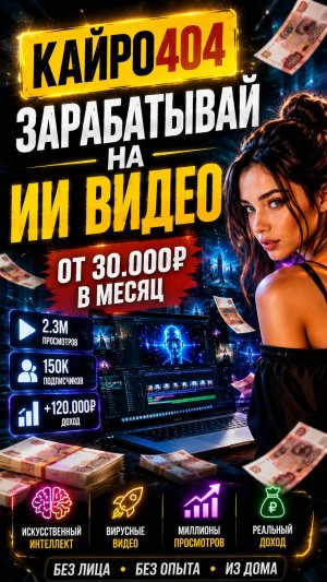 Заработок на ИИ-видео #1