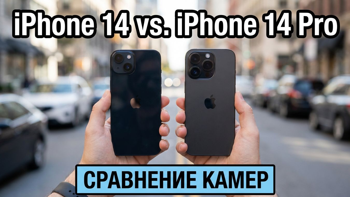 iPhone 14 против iPhone 14 Pro - СРАВНЕНИЕ КАМЕР | 4k, Ультраширик, Стабилизация, Slow-Motion... смотреть онлайн