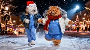 Они сбежали из дома престарелых ради последнего рождественского танца 🎄😿 (трогательно)