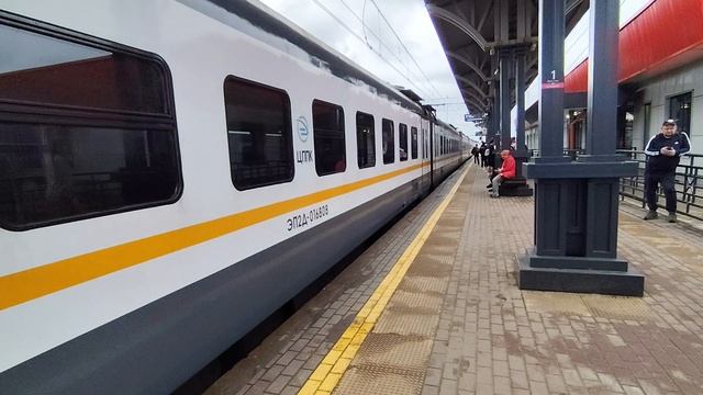 электропоезд ЭП2Д-0168 №7472 НАХАБИНО-ПОДОЛЬСК ОТПРАВЛЯЕТСЯ СО СТАНЦИИ ПОДОЛЬСК