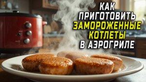 Как приготовить замороженные котлеты в аэрогриле