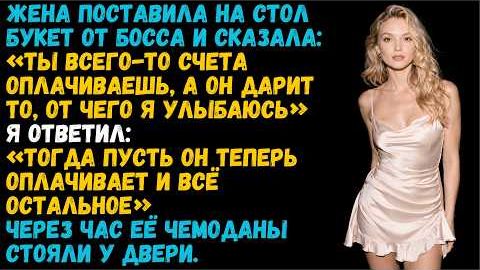 Истории из жизни «Жена принесла цветы от босса в мой дом» Слушать аудиорассказы о жизни и любви