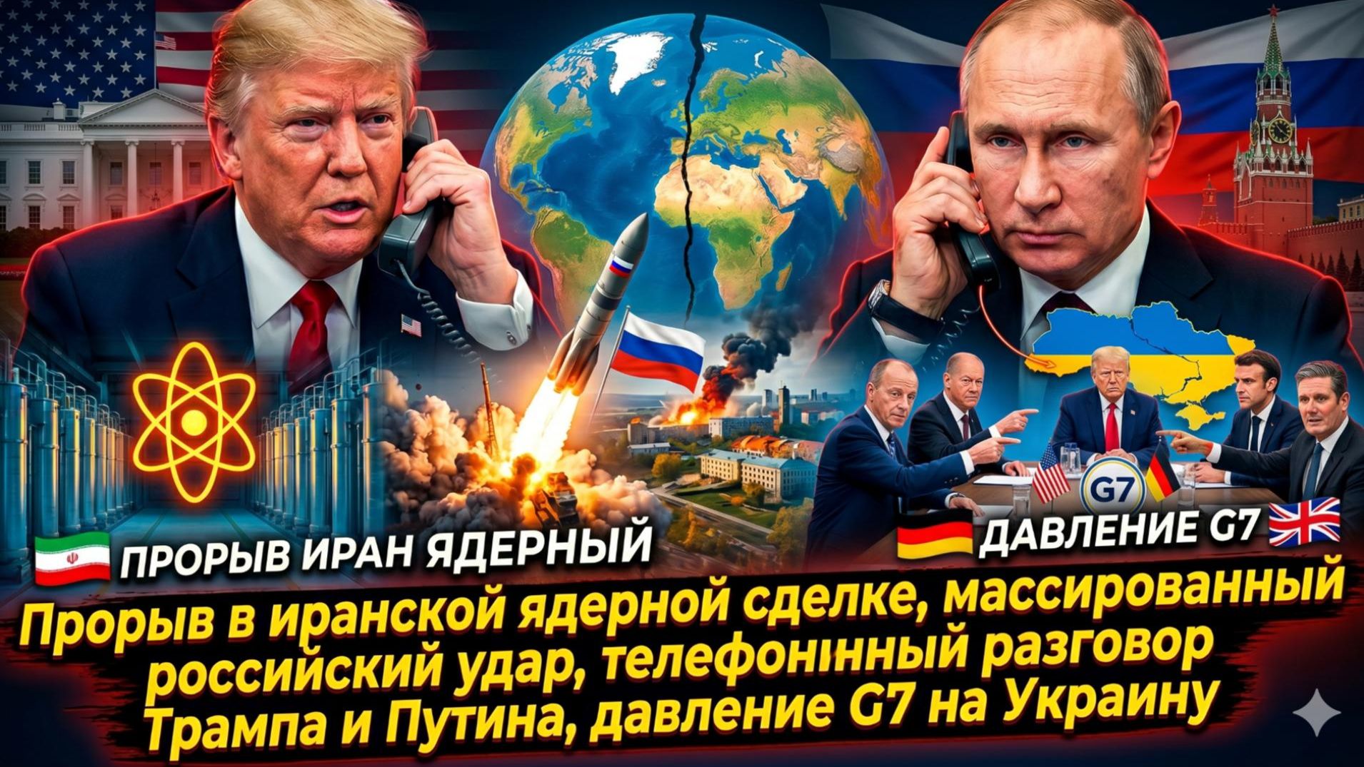 🚨Себастиан Сас | Прорыв с Ираном, удар России, звонок Трампа Путину и нажим G7 – мир на грани