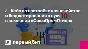 Кейс по настройке казначейства и бюджетирования с нуля в компании «СоюзПромПтица» | Первый Бит