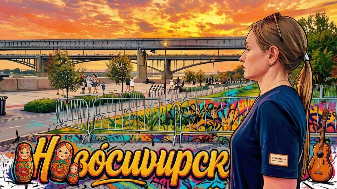 Вечерняя прогулка в центре Новосибирска. Местное Метро и Набережная #7