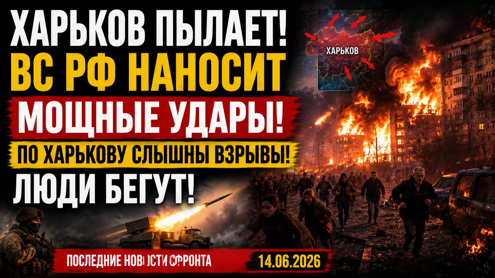 ХАРЬКОВ ПЫЛАЕТ! ВС РФ НАНОСИТ МОЩНЫЕ УДАРЫ ПО ХАРЬКОВУ СЛЫШНЫ ВЗРЫВЫ ЛЮДИ БЕГУТ