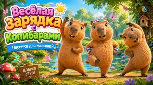 Копибары делают зарядку | Весёлая детская песенка для малышей от 1 года