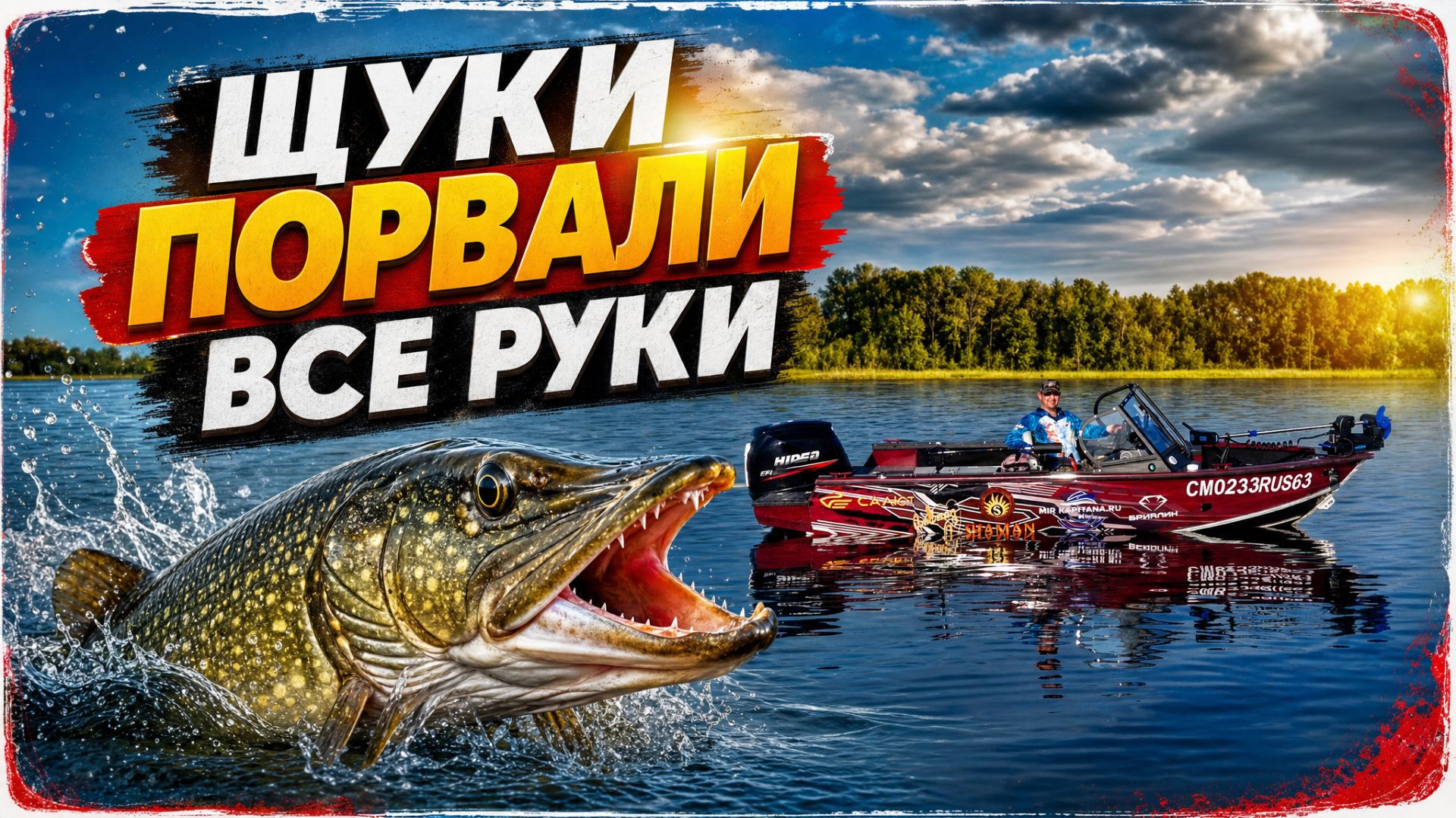 Мощно открыл лодочный сезон! ЩУКИ ПОРВАЛИ ВСЕ РУКИ смотреть онлайн