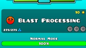 Полное прохождение уровня Blast Processing в Geometry Dash