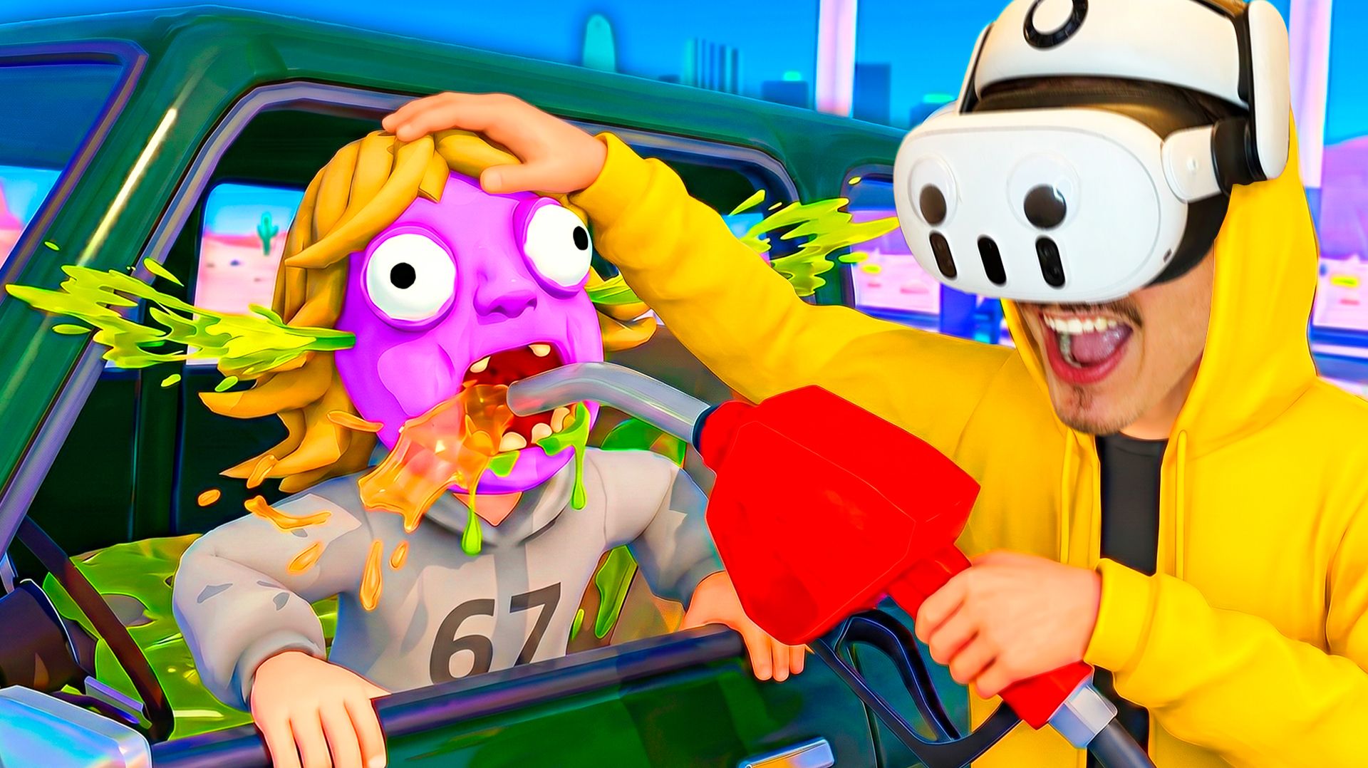 Кормлю БЕНЗИНОМ Клиента 67 на ЗАПРАВКЕ! (Gas N Cars VR) смотреть онлайн