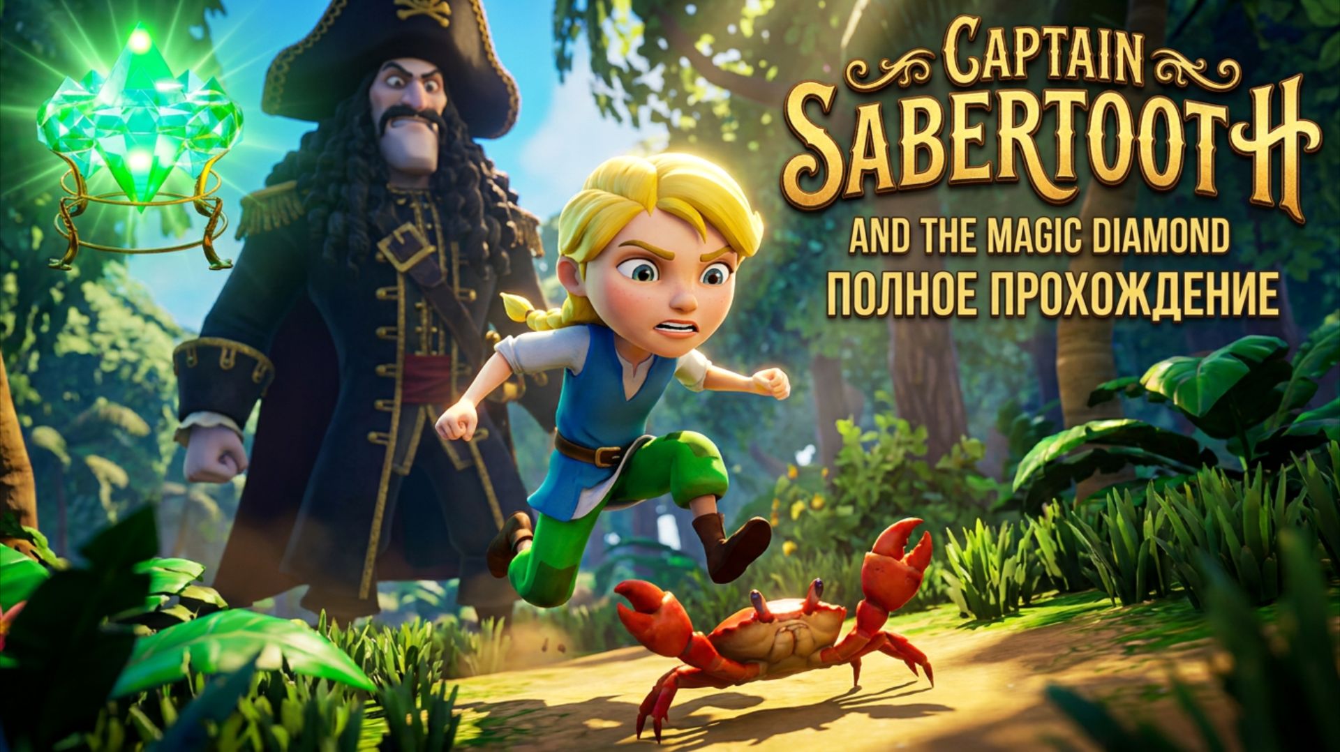 CAPTAIN SABERTOOTH AND THE MAGIC DIAMOND - Полное Прохождение