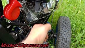 МТШ-10. На минитракторе в лес за валежником.