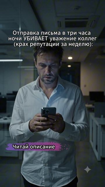 Отправка письма в 3 часа ночи убивает уважение
