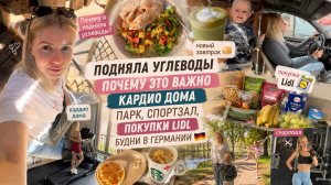 Подняла углеводы и почему это важно | Кардио дома | Парк, спортзал, покупки Lidl, новый завтрак 🥞