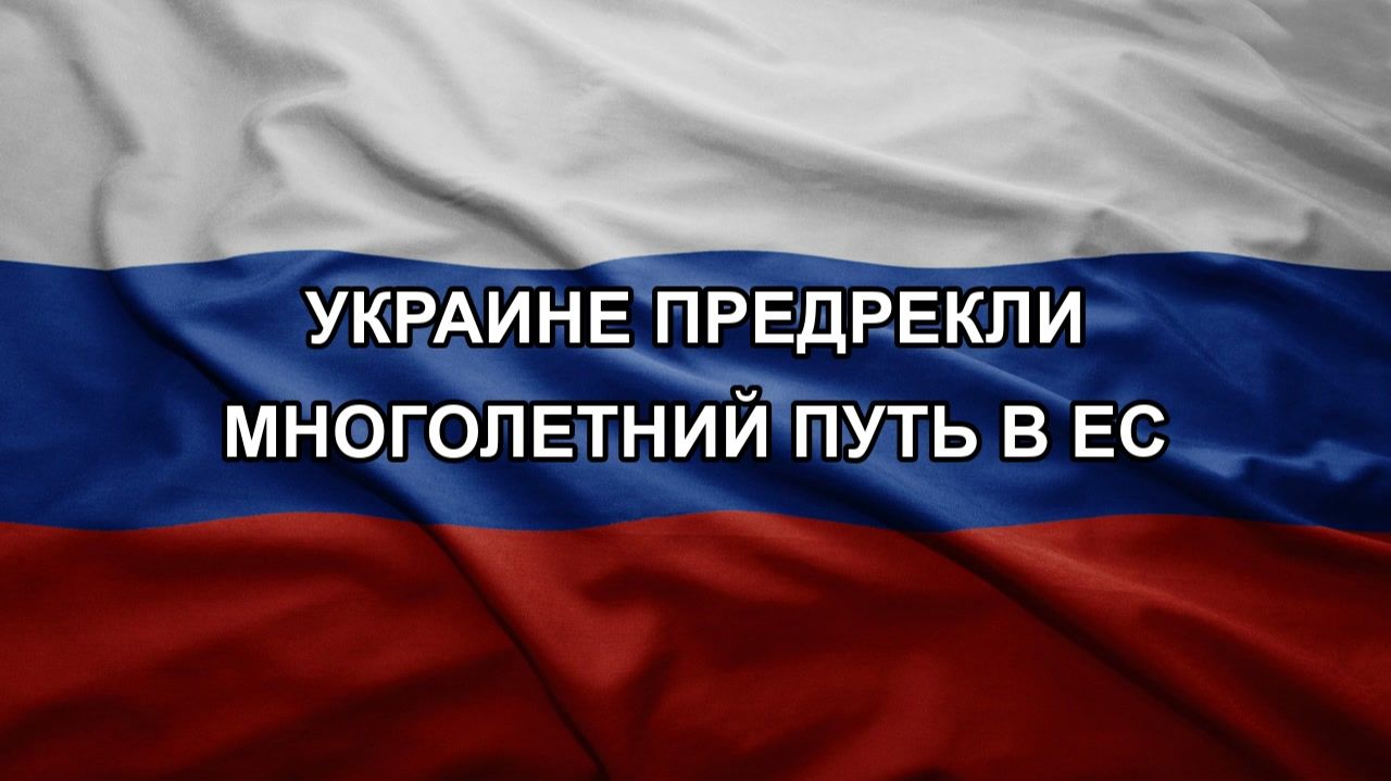 Украине предрекли многолетний путь в ЕС