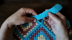 Сумка из «Бабушкиных квадратов»