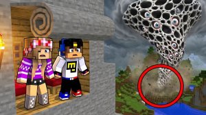 МОЙ ДРОН снял ТОРНАДО в МАЙНКРАФТ НУБ И ПРО ЭВОЛЮЦИЯ ВИДЕО MINECRAFT Евгенбро