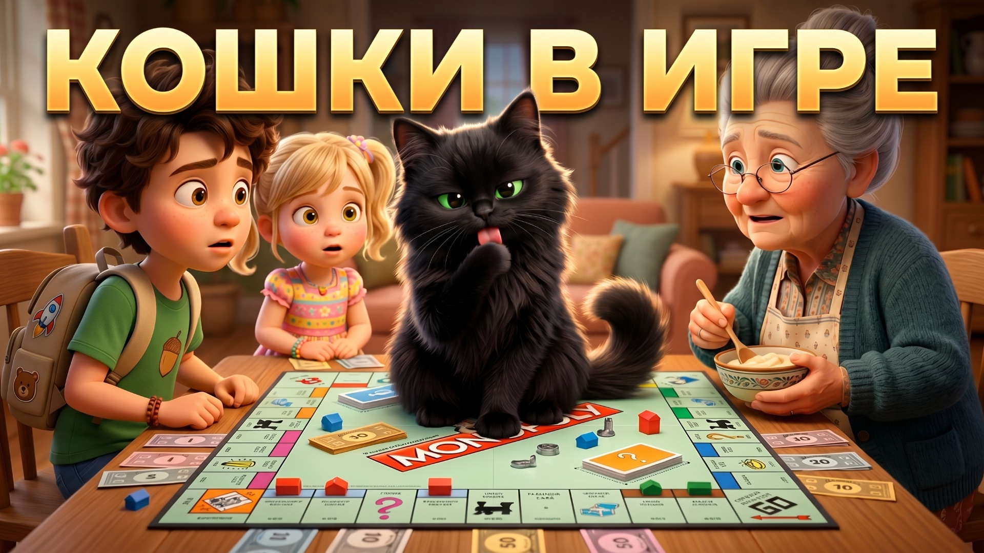 Сериал про кошечку Бусю: 40 серия. Кошки в игре