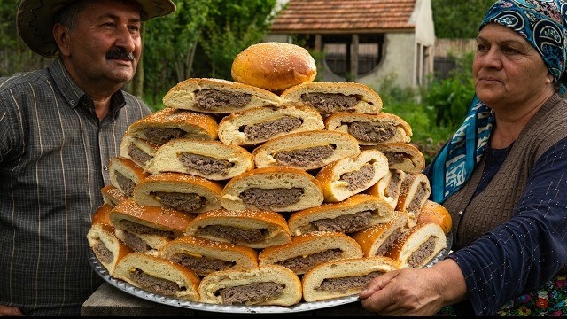 Закрытые Бургеры С Говядиной - Свежая Выпечка С Мясной Начинкой 🍔🥩 смотреть онлайн