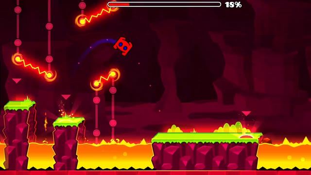 Пытаюсь пройти fingerdash естественно в geometry dash!