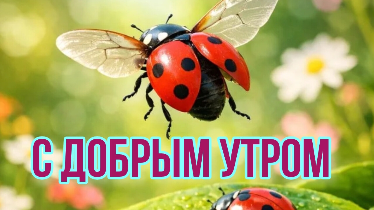 С добрым летним утром понедельника! Красивая музыкальная открытка.