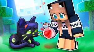 НУБ И ДЕВУШКА ПРО Завели ЧЕРНУЮ КОШКУ в Майнкрафт! Нубик Пэнн и Лара Minecraft