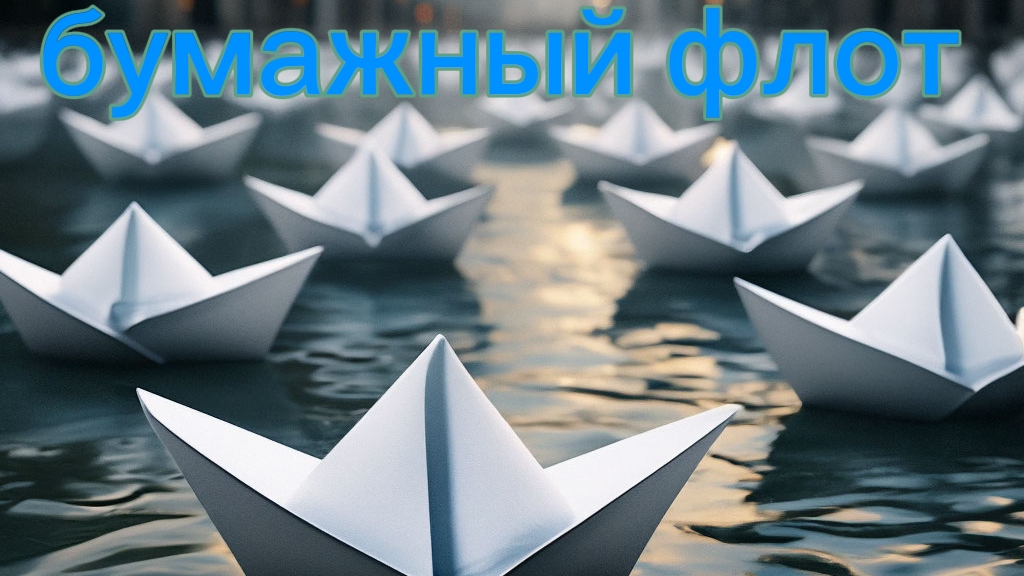 сделал мини флот из бумаги (оригами) смотреть онлайн