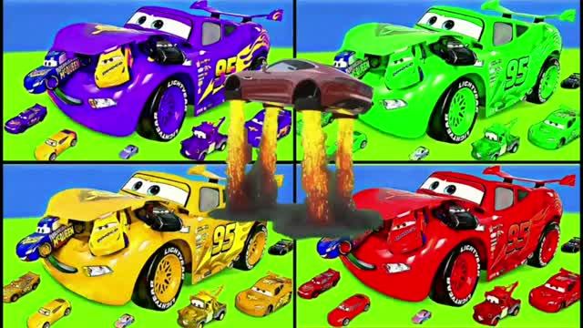 МУЛЬТИКИ ПРО МАШИНКИ Молния Маквин кушает тачки 🏎️ Смотреть видео для детей смотреть онлайн