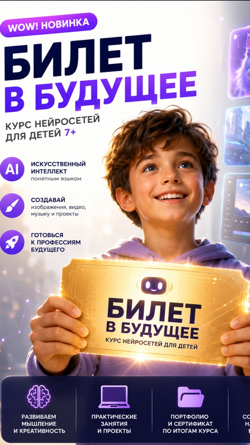 НЕЙРОСМЕНА. Курс для ребят-победителей от 7 лет.