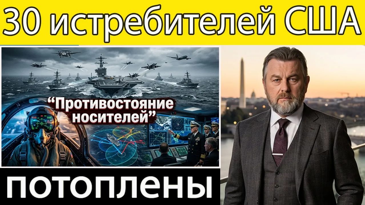 «Як-141» России уничтожает американский авианосец — 30 истребителей потоплены Ларри К. Джонсон смотреть онлайн