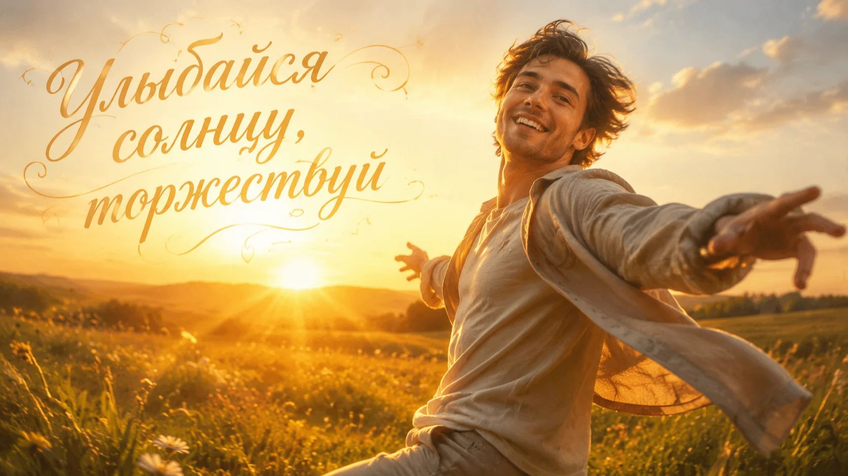 "Улыбайся солнцу, торжествуй " Позитивная поэзия. Автор: Елена.