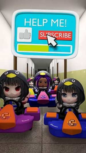 GuguGaga Penguin против Escape Netxtbots. СОРЕВНОВАНИЕ