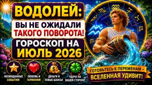 ♒ ВОДОЛЕЙ: вы не ожидали такого поворота! 😲 Гороскоп на июль 2026 года